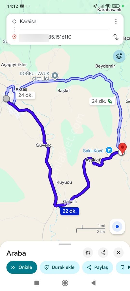 Aradığınız Tek Tapu Tarla Her Zaman Bulunmaz 988 M2 Tek Tapu - Görsel 3
