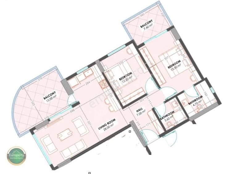 Antalya Gazipaşa'da 2+1 Site İçerisinde Sıfır Daire - Görsel 21