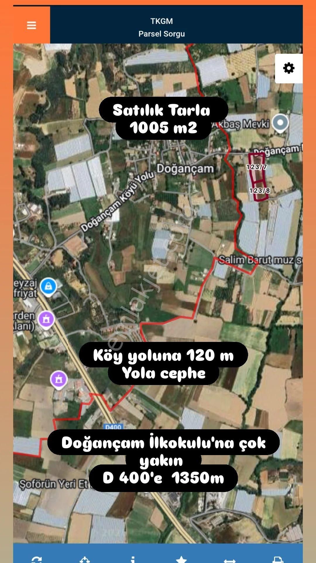 İdamax'tan Doğançam İlkokulu'na Yakın Yola Cephe Tarla - Görsel 6