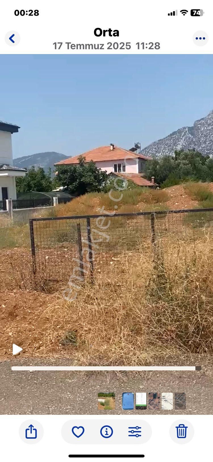 Döşemealtı Orta Mahallede Satılık İki Villalık Projeli Ve Ruhsatlı Arsa - Görsel 4