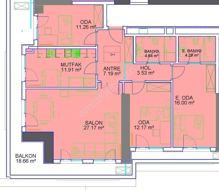 Venezıa Mega Koşe Buyuk Tıpı 3+1 Daıre !! - Görsel 11