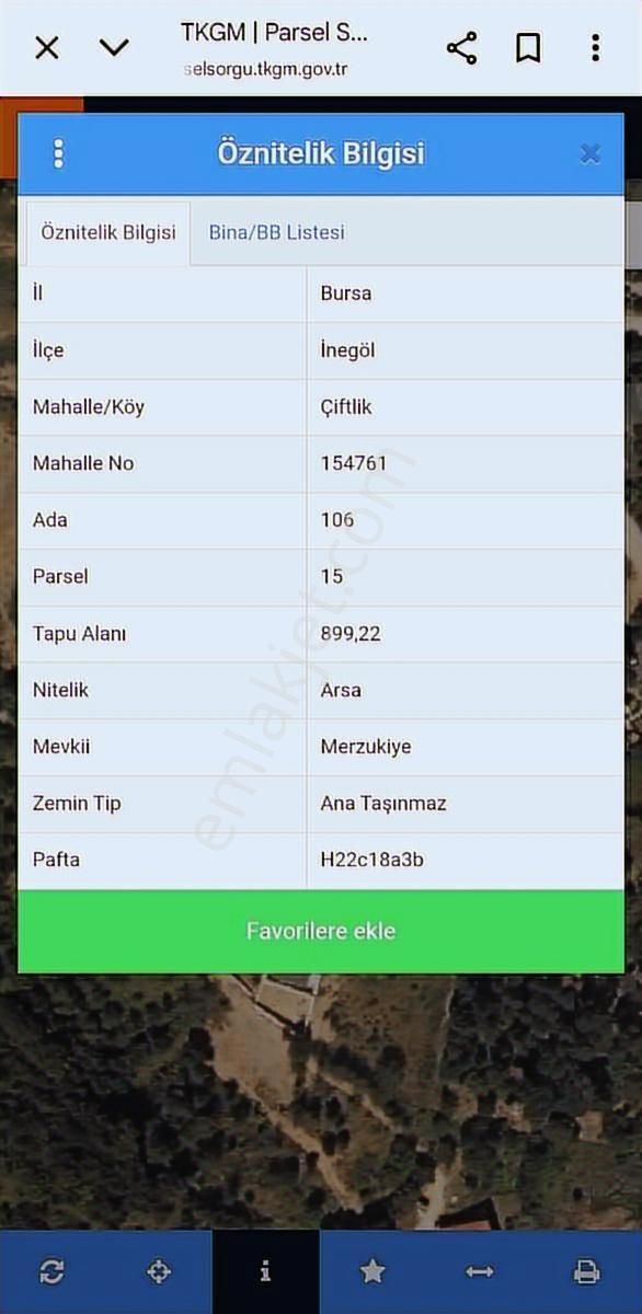 Çiftlik Mah Araba Takaslı 900 M2 Villalık Arsa İki Adet Yan Yana - Görsel 16