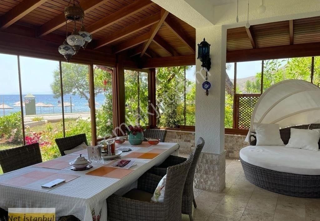 Datça Akturda Denize Sıfır, En Ön Cephe 3+1 Satılık Bahçeli - Görsel 11