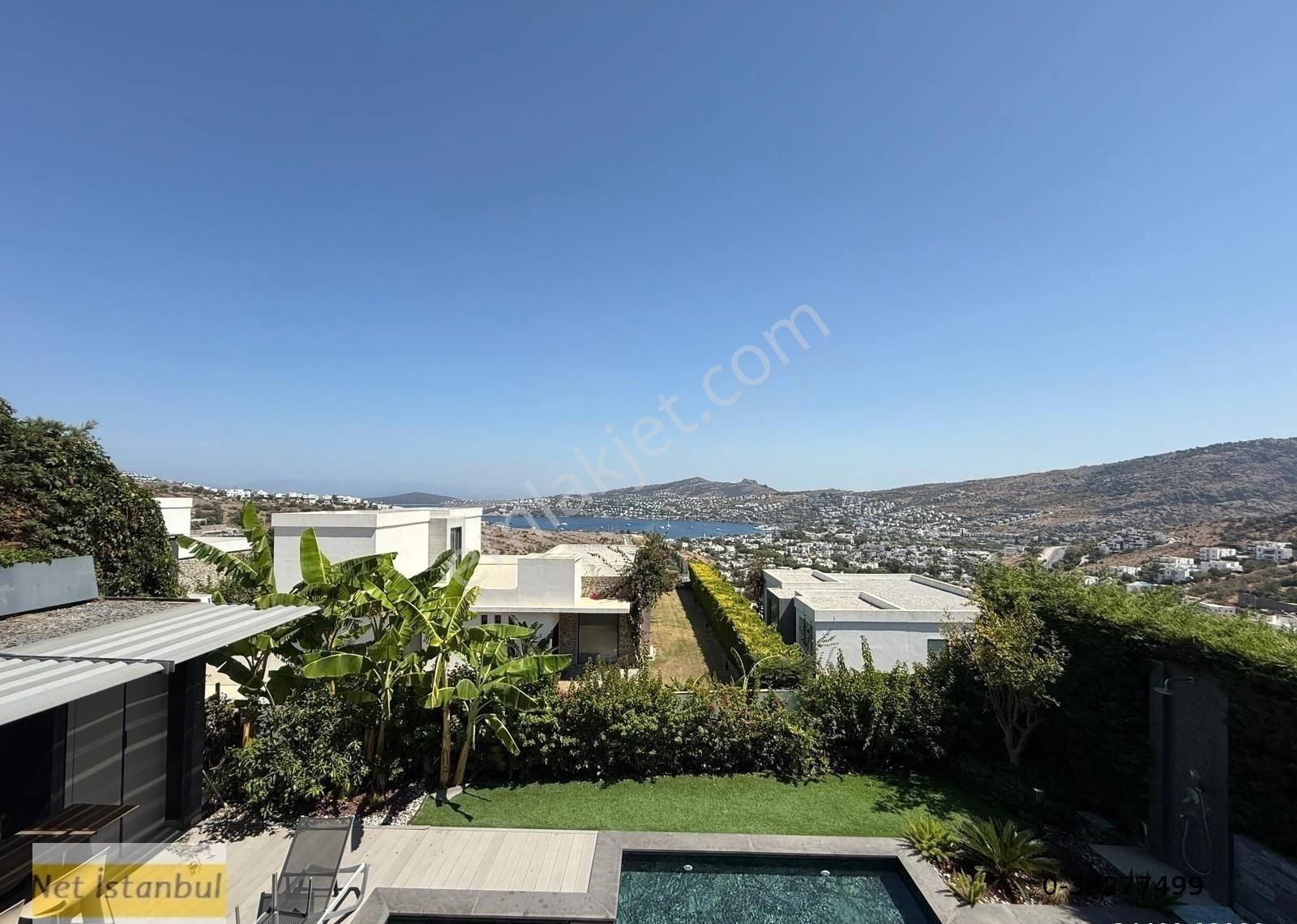 Gündoğan'da Deniz Manzaralı 5+1özel Havuzlu Satılık Bahçe Dublex - Görsel 11