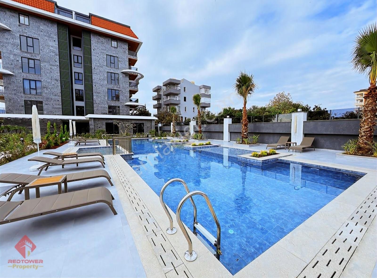 Alanya Kestel'de Denize Sıfır Komplekste Kiralık 1+1 Daire - Görsel 11
