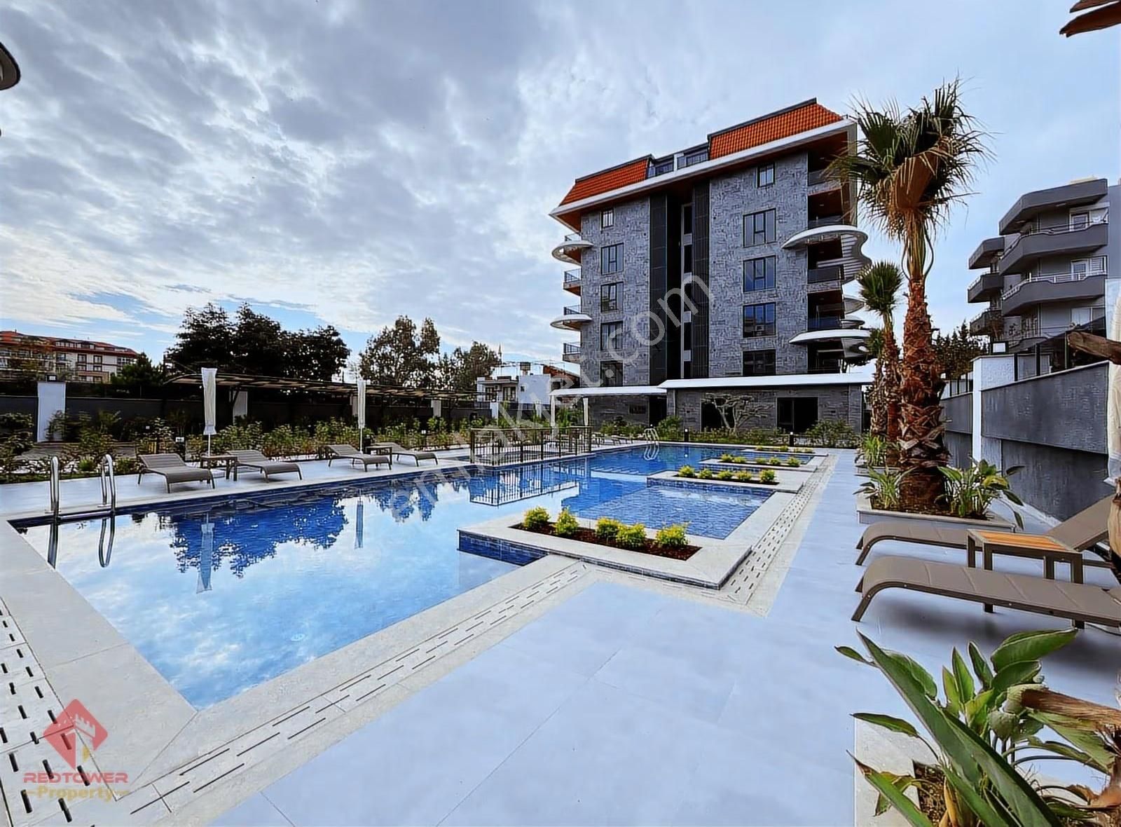 Alanya Kestel'de Denize Sıfır Komplekste Kiralık 1+1 Daire - Görsel 23