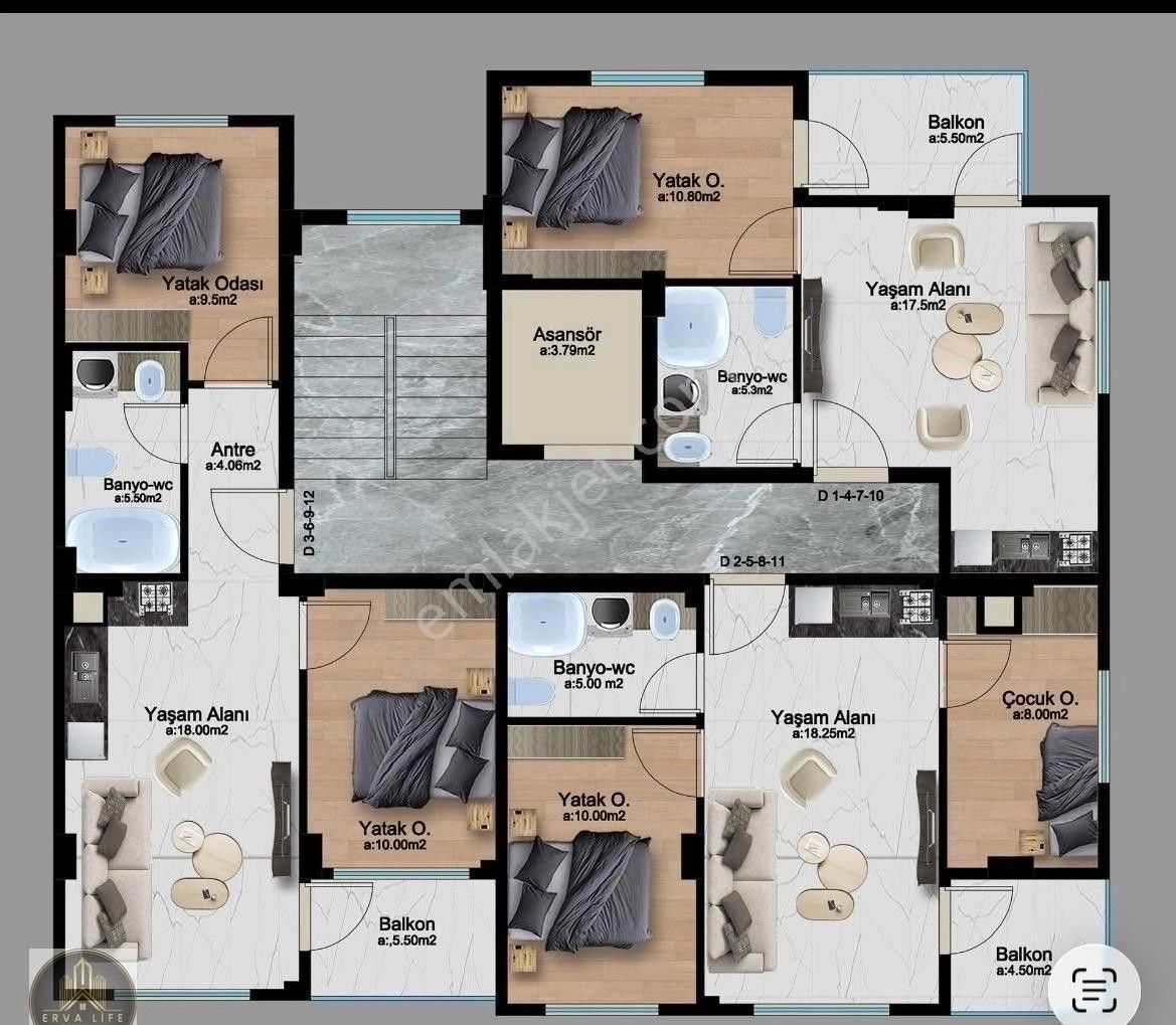 Denizli Karahasanlı Satılık Suit Daireler - Görsel 4