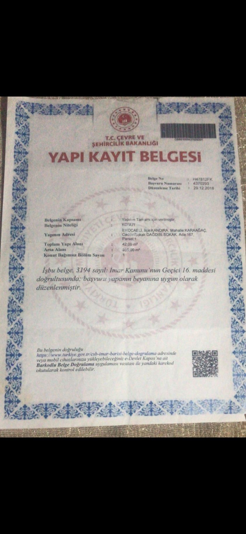 Acil Şok Fiyat Sahile 2.5 Kmde Arsa Yapı Kayıtlı Hersey Mevcut 395 Mt - Görsel 2