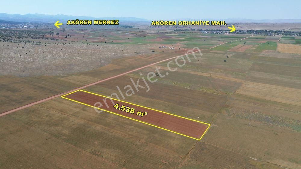 Akören Hacılar Da 4.538 M2 Müstakil Tapulu Arazi