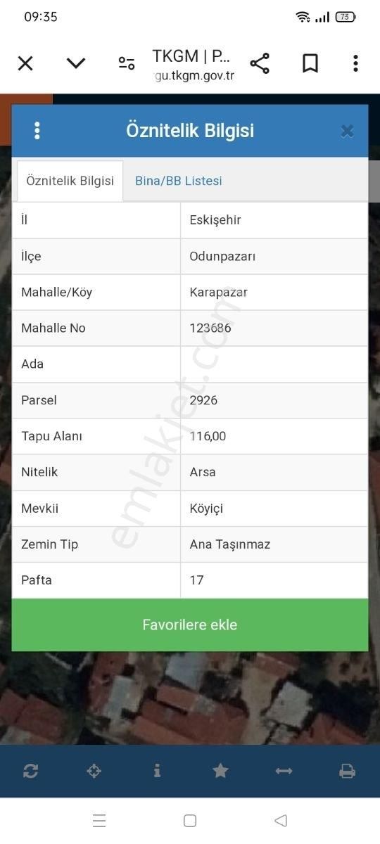 Eskişehir Karapazar Mahallesi Köy İçi Satılık Arsa/tarla - Görsel 2
