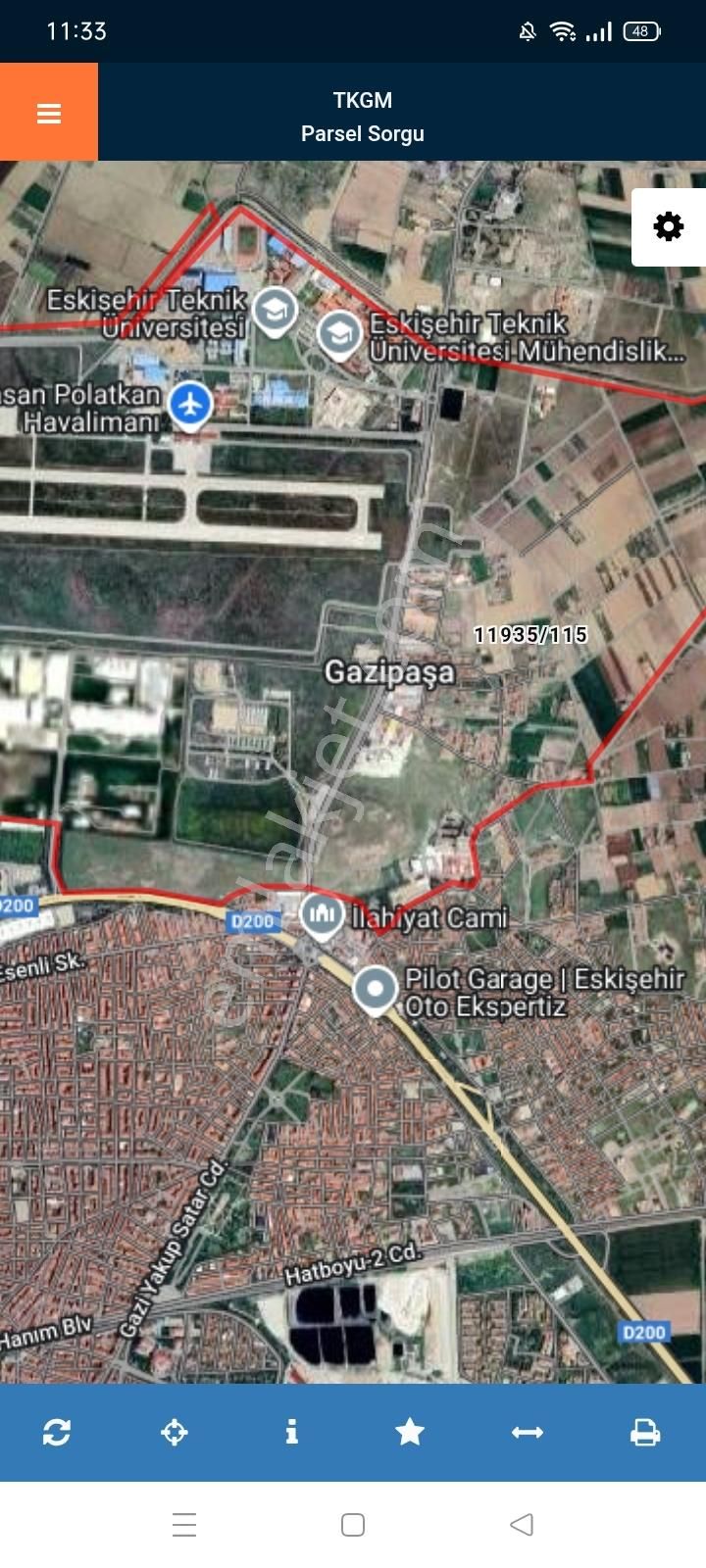 Eskişehir Muttalip Gazipaşa Şehir Merkezi Yakını Satılık Arsa