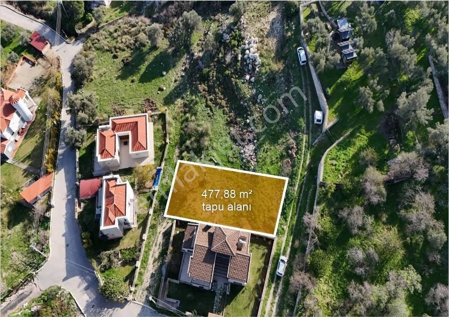 İzmir Karaburun Mordoğan Çatalkaya'da Muhteşem Manzaralı Arsa