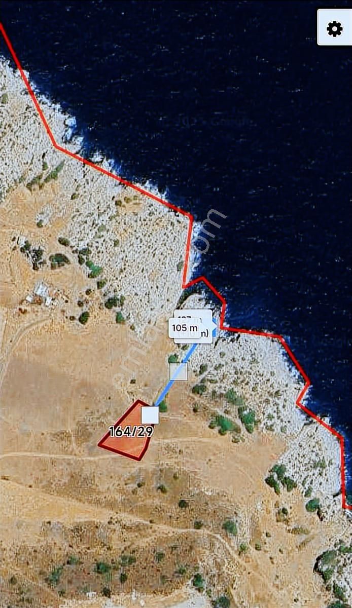 İzmir Karaburun'da Denize Sıfır Konumda Tarla - Görsel 5