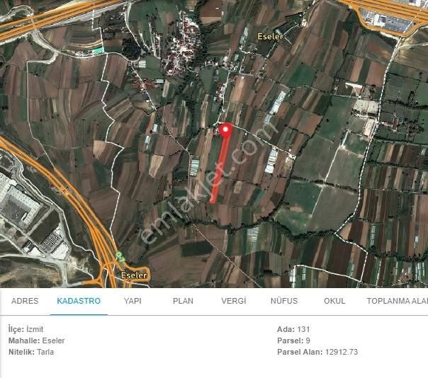 Kocaeli İzmit Eseler Mah Satılık İmara Yakın Yatırımlık Tarla - Görsel 4