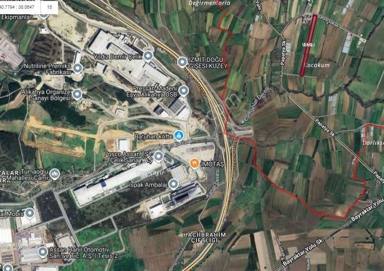 Kocaeli İzmit Eseler Mah Satılık İmara Yakın Yatırımlık Tarla - Görsel 15
