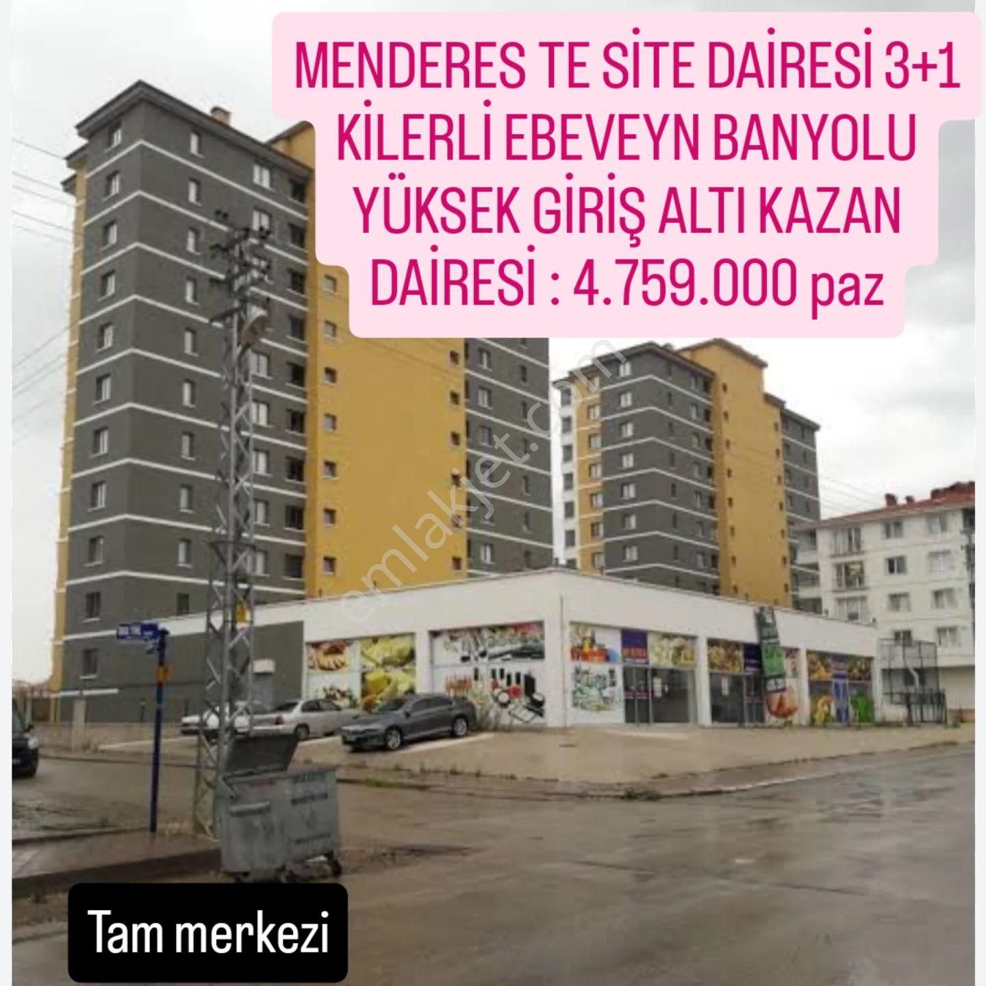Menderes Te Site Dairesi3+1 Kilerli Ebeveyn Banyolu Asansörlü