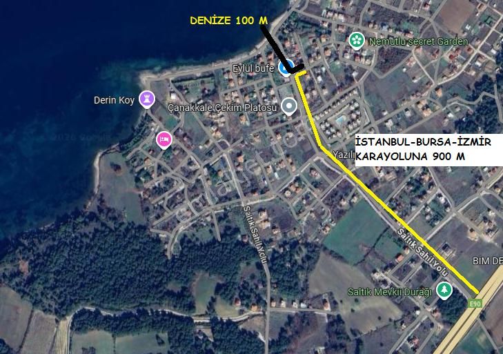 Çanakkale Yapıldak Sahilde Müstakil Tapulu Arsa - Görsel 6