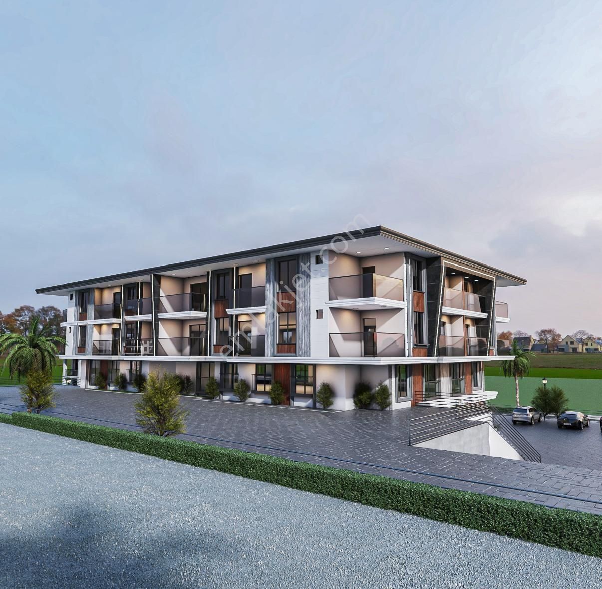 Kc Emlaktan Sıte Icerisinde Kışbahçeli Super Luks Daıre - Görsel 23