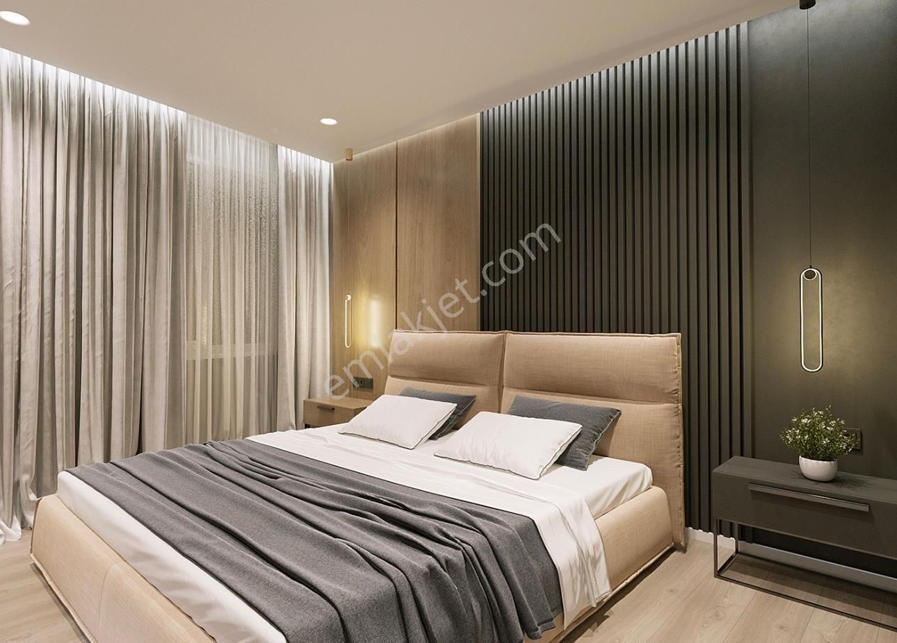 Kc Emlaktan Sıte Icerisinde Kışbahçeli Super Luks Daıre - Görsel 12