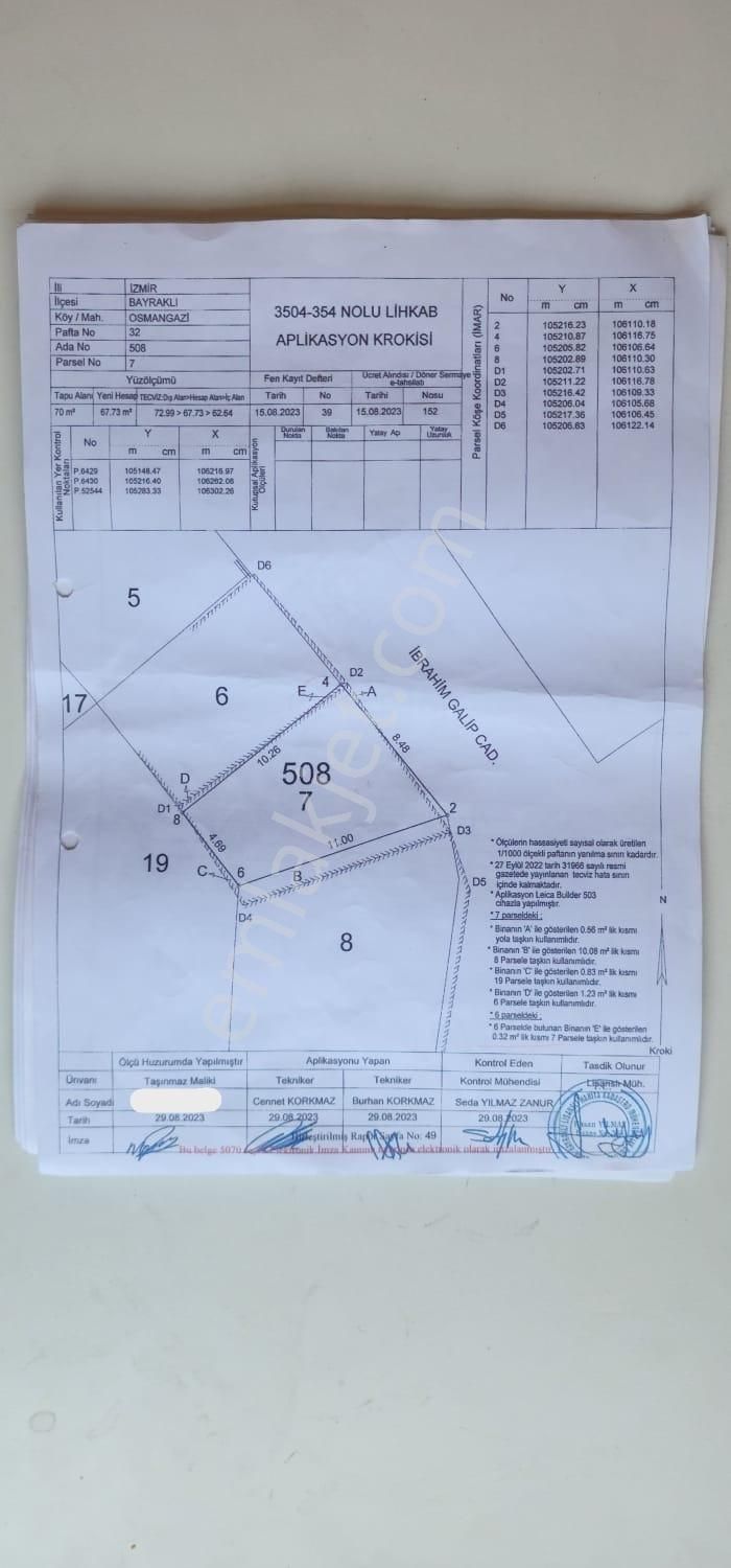 İzmir Bayraklı Osmangazide Satılık Arsa - Görsel 8