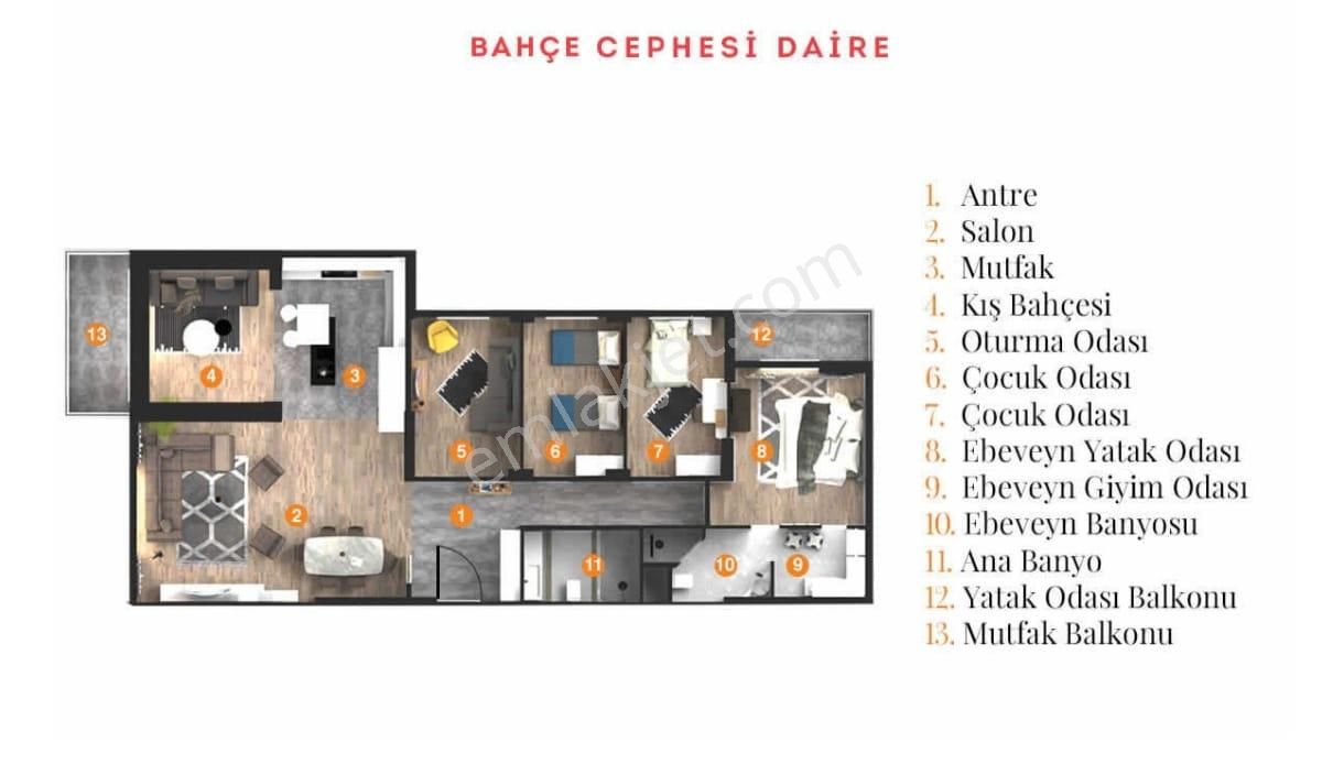 Ali Şeker'den Atakum Vega Hılls Ultra Lüx 4.5+1 Daire - Görsel 23