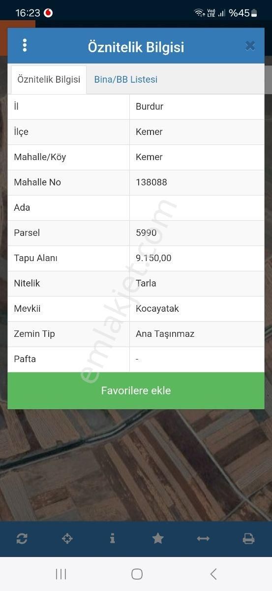 Burdur Kemer De 9150 M2 Kadostra Yolu Mevcut - Görsel 8