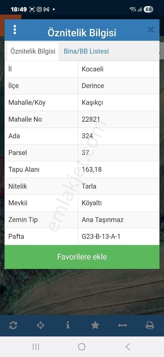 Turyap 'ndan Derince Kaşıkçı Köyünde 2 Adet Satılık Tarla - Görsel 6