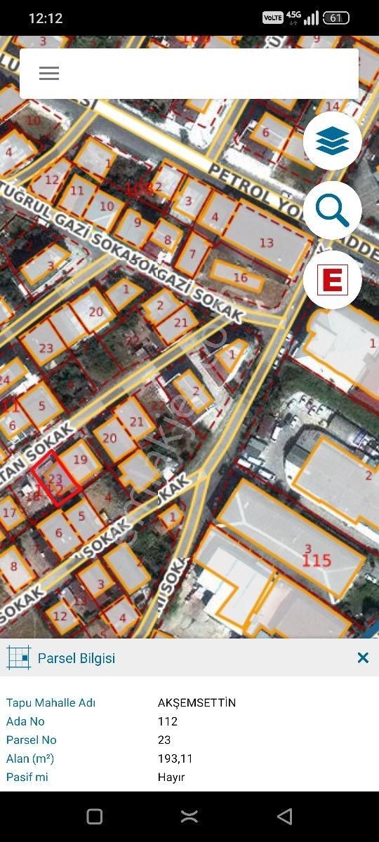 Akşemsettin Mah De 190m2 Müstakil Parsel Konut İmarlı Arsa - Görsel 8