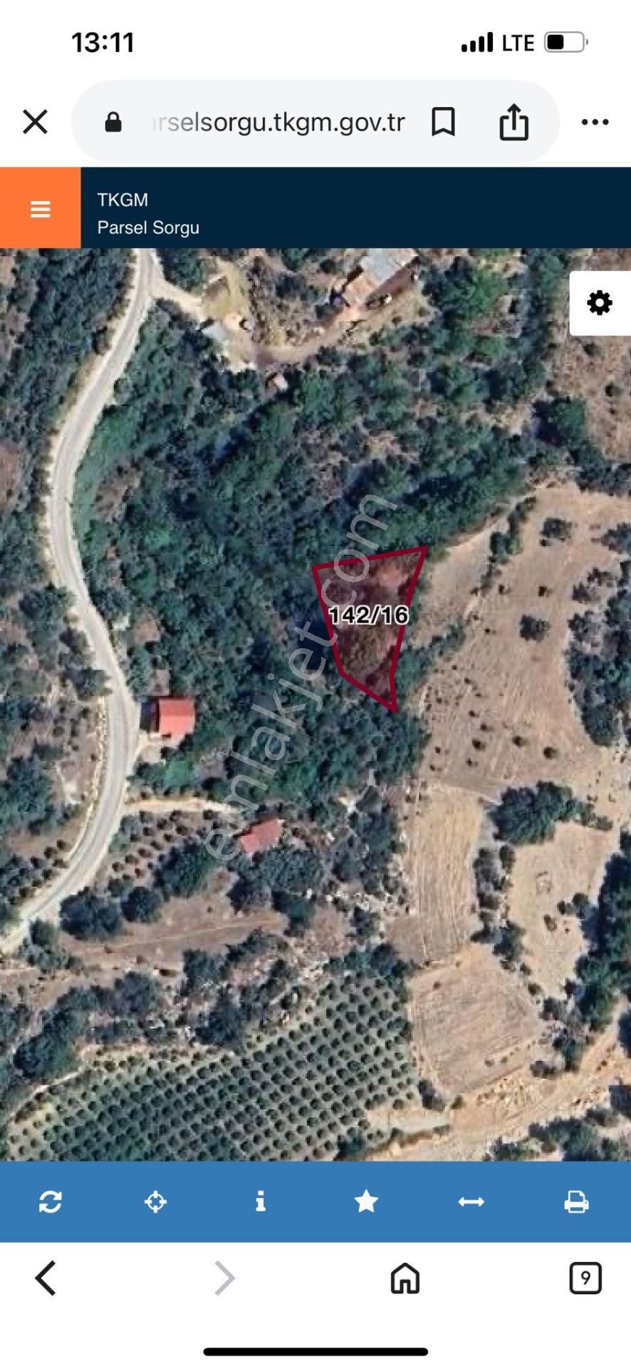 Silifke/bükdeğirmeni/merkeze Yakın 863m2 Satılık Bahçe