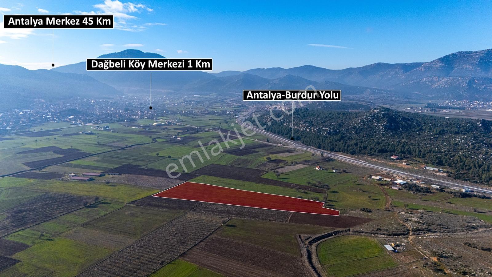 Döşemealtı Dağbeli'nde Yola Yakın 17.889 M2 Tek Tapu Tarla - Görsel 13