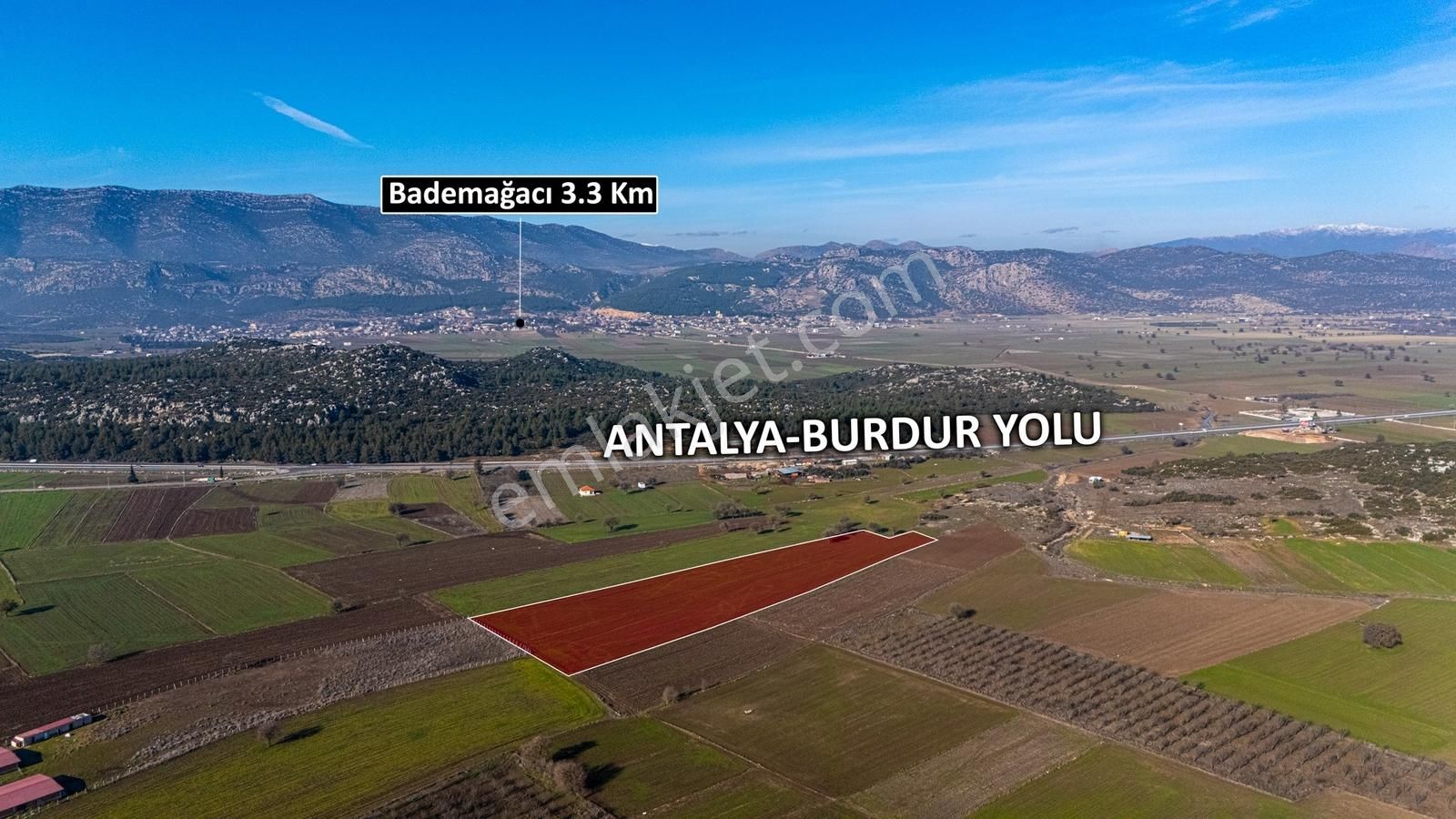 Döşemealtı Dağbeli'nde Yola Yakın 17.889 M2 Tek Tapu Tarla - Görsel 14