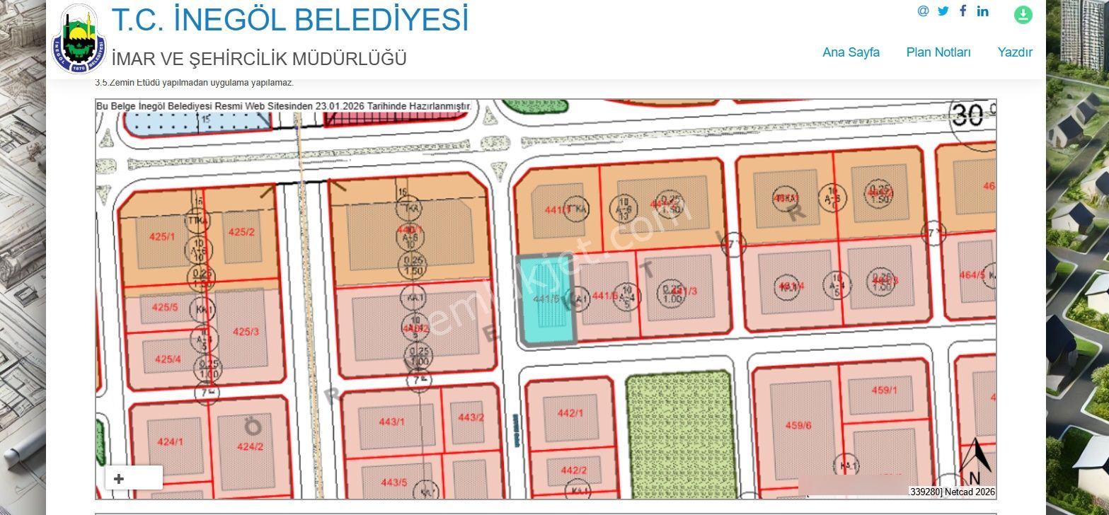 Ulucan'dan İnegöl Akhisar Mahallesinde Köşe Parsel - Görsel 4