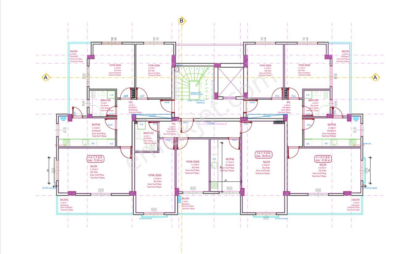 Eu Gayrimenkul Projeden 2+1 Sıfır Lüks Daireler - Görsel 12