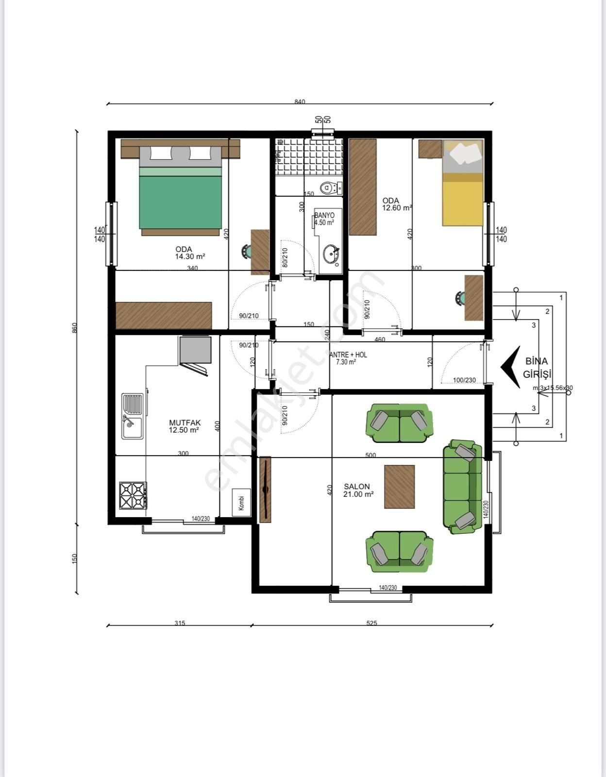 Sakarya'da 80m2 Yapı Ruhsatı Hazır 433m2 - Görsel 5