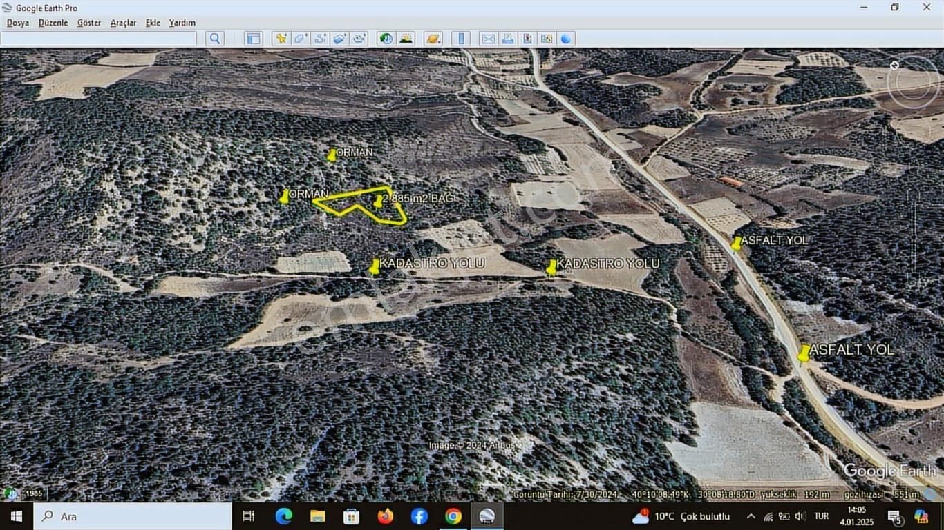 Başkan Emlaktan Satılık Bilecik Merkez Deresakarı 2.885 M2 Bağ - Görsel 10