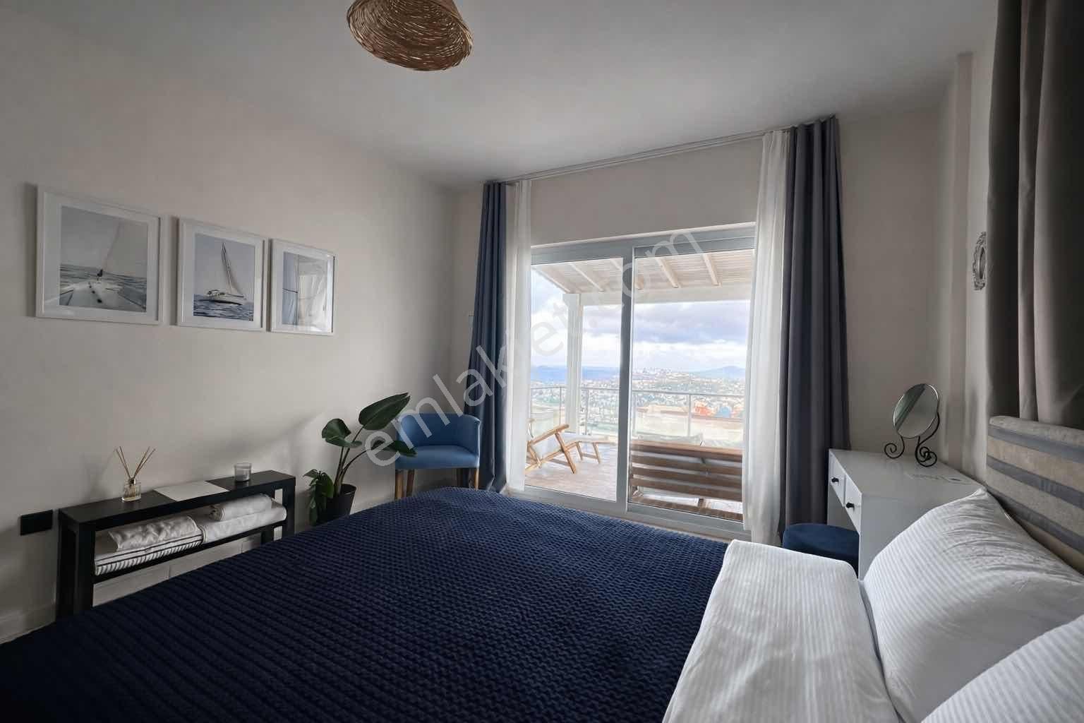 Turgutreiste Deniz Manzaralı, Full Eşyalı Dubleks Yıllık - Görsel 6