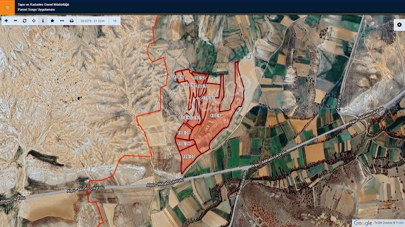 Başkan Emlaktan Satılık Mihalıççık Güce Köyünde 12.229 M2 Tarla - Görsel 15