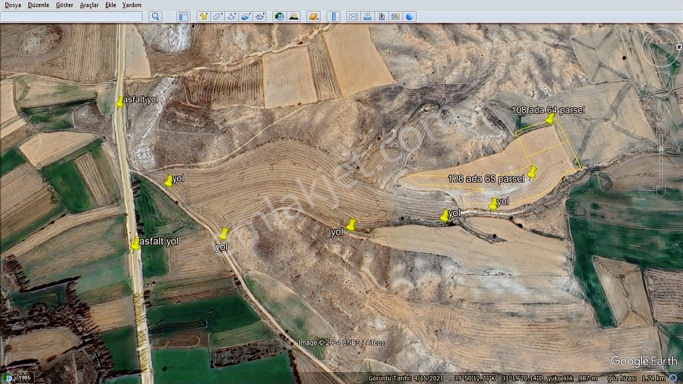 Başkan Emlaktan Satılık Mihalıççık Güce Köyünde 12.229 M2 Tarla - Görsel 20