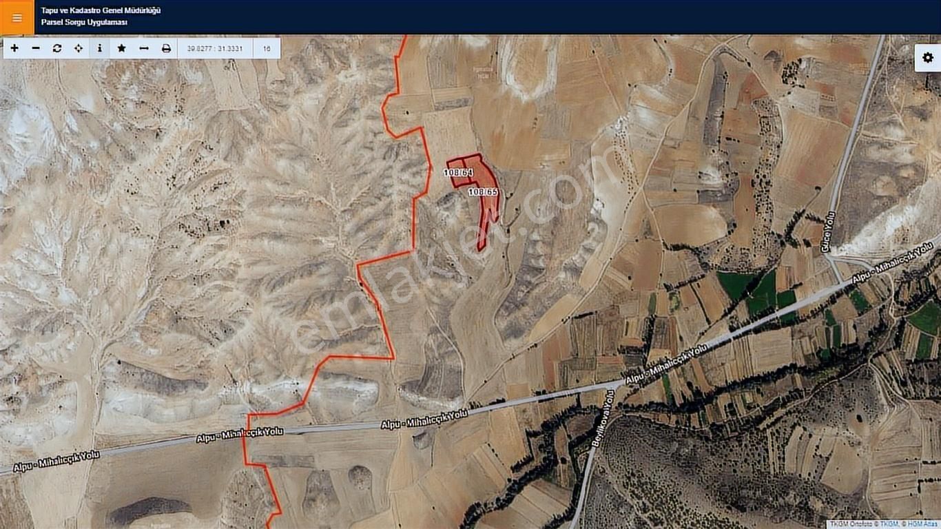 Başkan Emlaktan Satılık Mihalıççık Güce Köyünde 12.229 M2 Tarla - Görsel 4