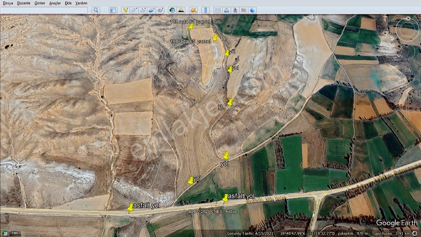 Başkan Emlaktan Satılık Mihalıççık Güce Köyünde 12.229 M2 Tarla - Görsel 14