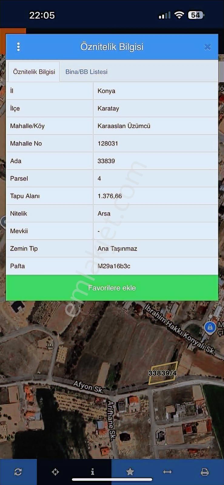 Karatay Karaaslan Mahallesi Afyon Sokakta 3 Kat 9 Dairelik Arsa - Görsel 4