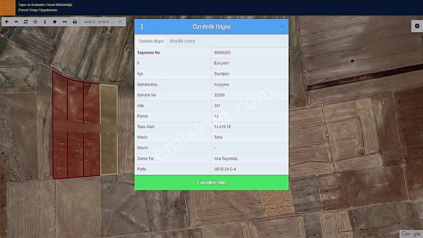 Başkan Emlaktan Satılık Seyitgazi İkiçeşme 54.550 M2 Tarla . - Görsel 28