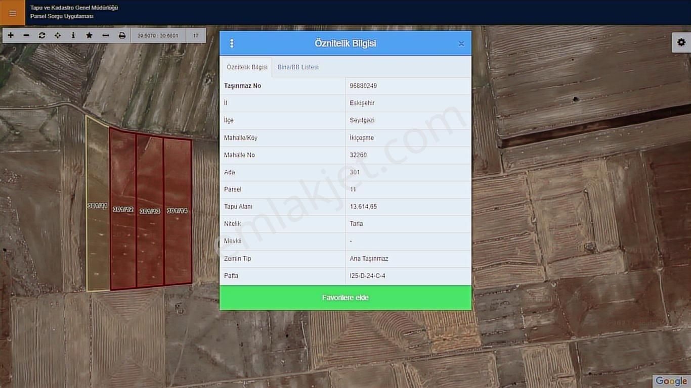 Başkan Emlaktan Satılık Seyitgazi İkiçeşme 54.550 M2 Tarla . - Görsel 20