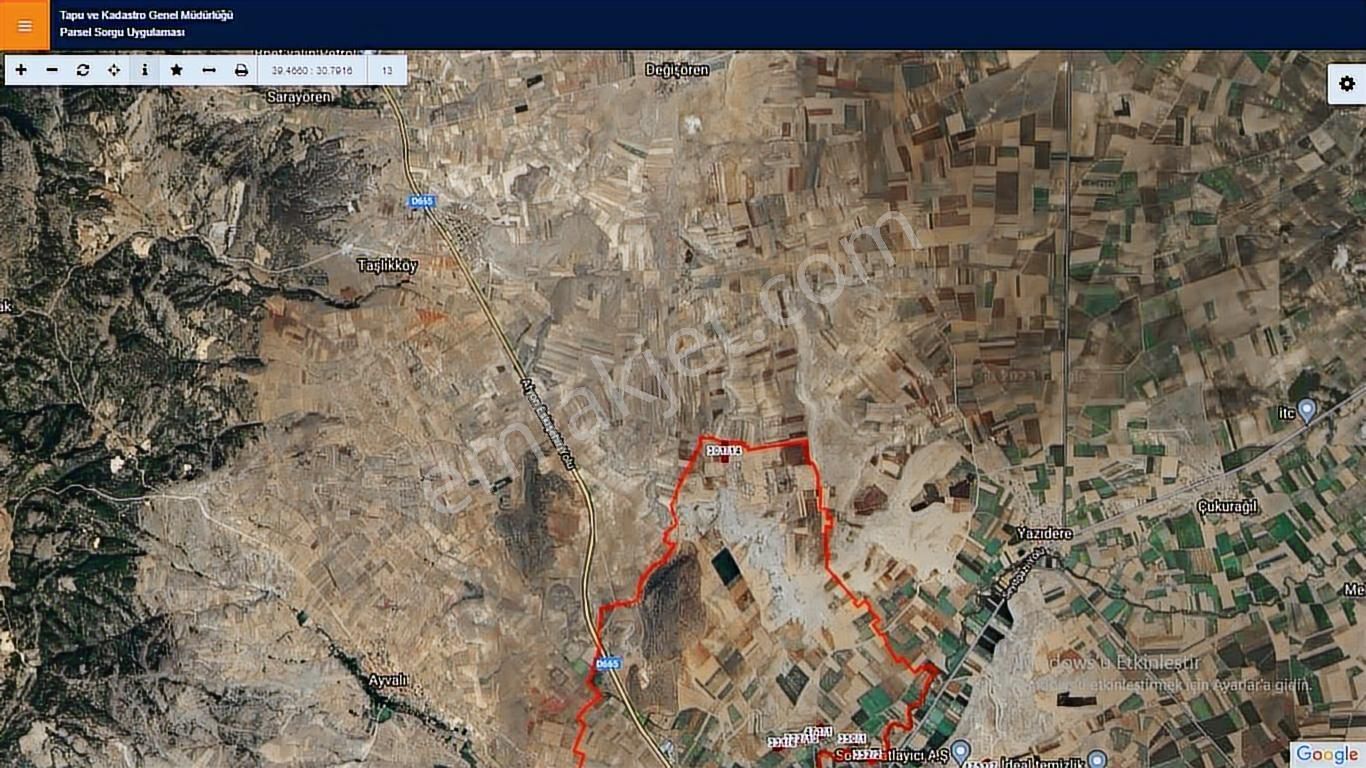Başkan Emlaktan Satılık Seyitgazi İkiçeşme'de 13.610 M2 Tarla - Görsel 10