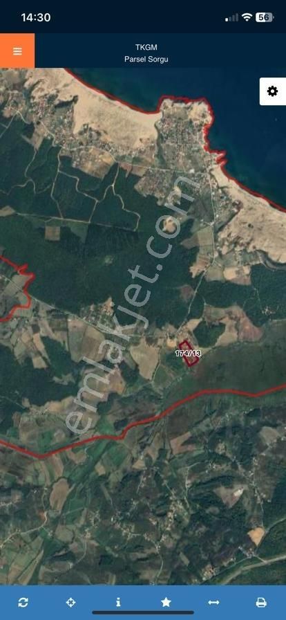 Fiyat Düştü ! Kocaeli Kandıra Babalı Köyünde Satılık 626m2 Tarla - Görsel 2