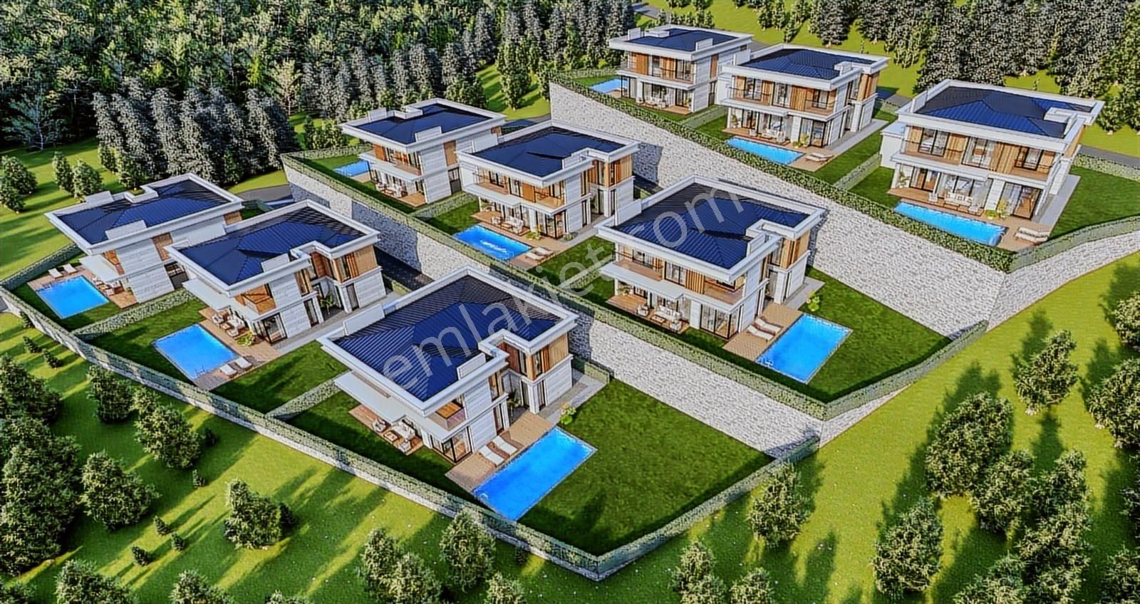 Ordu Da Deniz Ve Doğa Manzaralı Müstakil Havuzlu Villalar - Görsel 21