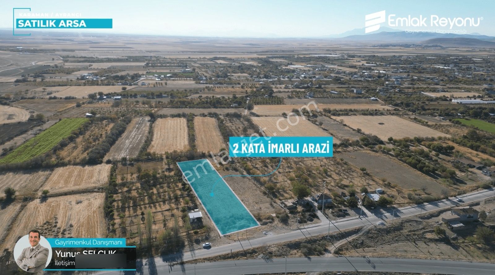 Karaman Ayrancı Merkez'de Yeni Konut İmarlı Satılık Arsa