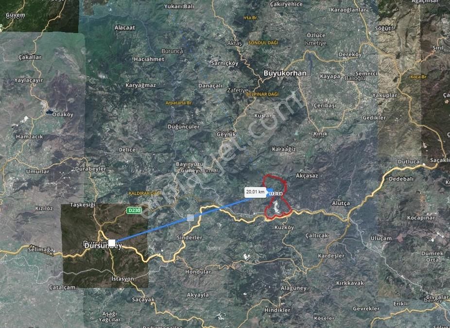 Bursa Büyükorhan Çökene De 12 Dönüm Satılık Tarla - Görsel 5