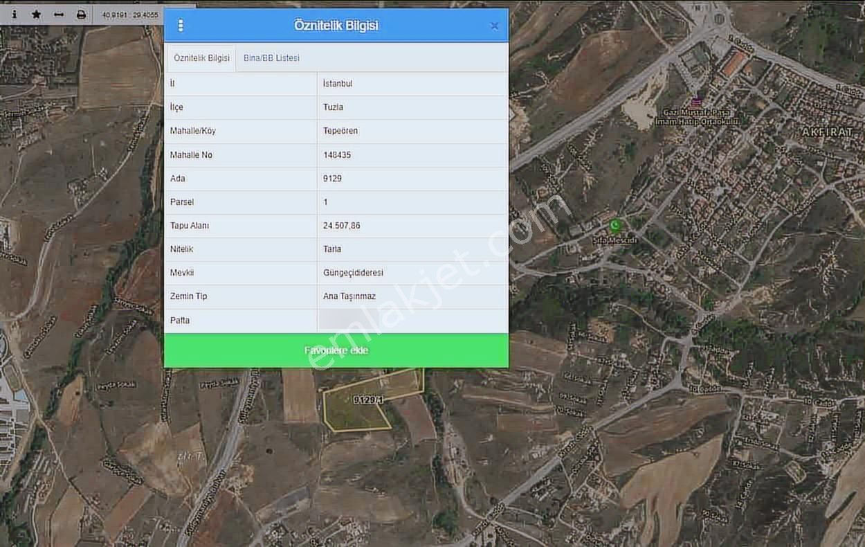 Tepeören'de 415 M2 Net Alanlı Hisseli Konut İmarlı Satılık Arsa - Görsel 3