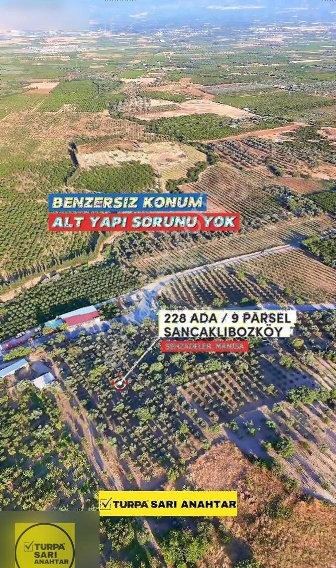 Manisa Sancaklı Bozköy'de Asfalt Yol Cep. Satılık Tek Tapu Arazi - Görsel 13